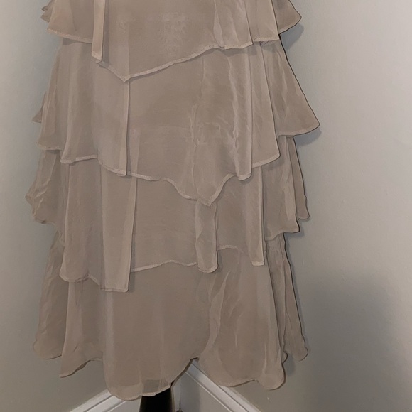 Robbie Bee  Ruffled Dress in Stone Color - Picture 2 of 6